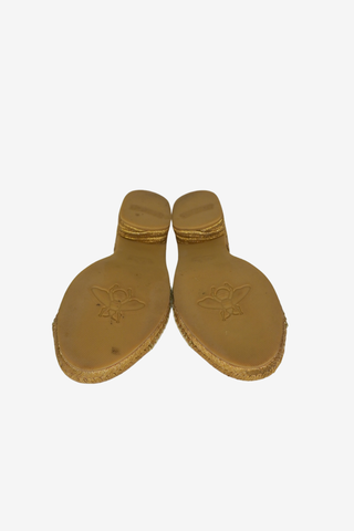 Gucci GG Espadrille Sandals sz 38