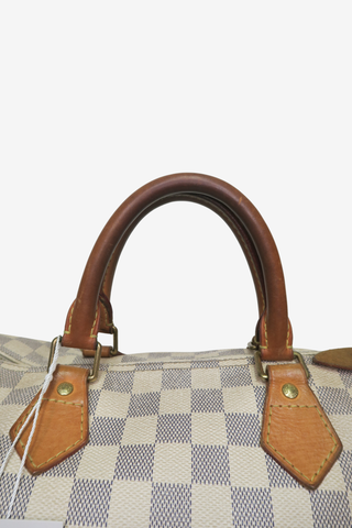 Louis Vuitton Speedy 35 Damier Azur - Designer Handbags at The Find Luxury Resale - Vancouver, Canada