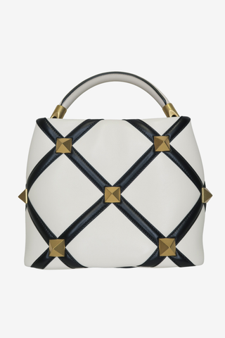 Valentino Small Roman Stud Top Handle Bag - Designer Handbags at The Find Luxury Resale - Vancouver, Canada