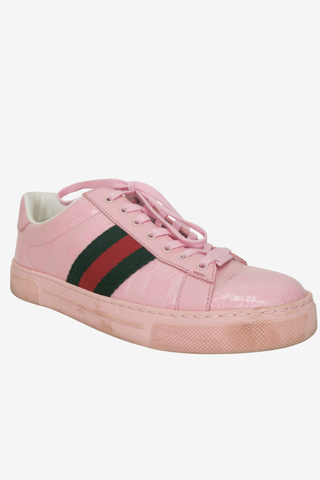 Gucci Pink GG Sneakers sz 39 - Designer Sneakers at The Find Luxury Resale - Vancouver, Canada
