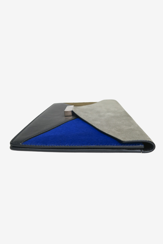 Celine Multi Colour Leather/Suede/Pony Hair Clutch - Designer Handbags at The Find Luxury Resale - Vancouver, Canada