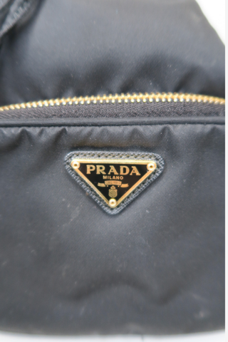 Prada Tessuto Nylon Bucket Bag - Designer Handbags at The Find Luxury Resale - Vancouver, Canada