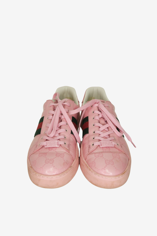 Gucci Pink GG Sneakers sz 39 - Designer Sneakers at The Find Luxury Resale - Vancouver, Canada