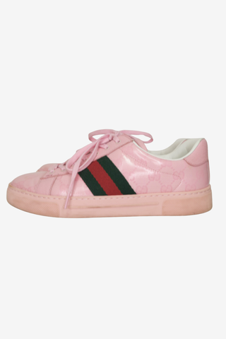 Gucci Pink GG Sneakers sz 39 - Designer Sneakers at The Find Luxury Resale - Vancouver, Canada