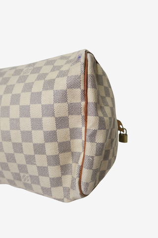 Louis Vuitton Speedy 35 Damier Azur - Designer Handbags at The Find Luxury Resale - Vancouver, Canada