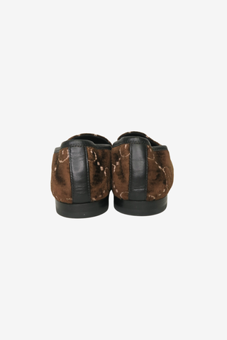 Gucci GG Logo Velvet Loafers - Designer Loafers at The Find Luxury Resale - Vancouver, Canada