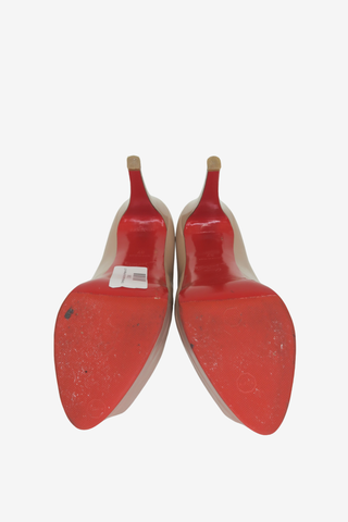 Christian Louboutin Open Toe Pumps sz 37 - Designer pumps at The Find Luxury Resale - Vancouver, Canada