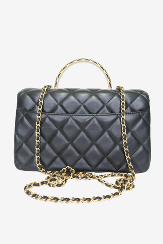 Chanel Quilted Top Handle Bag - Designer Handbags at The Find Luxury Resale - Vancouver, Canada