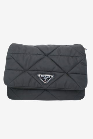 Prada Tessuto Nylon Messenger Bag - Designer Handbags at The Find Luxury Resale - Vancouver, Canada