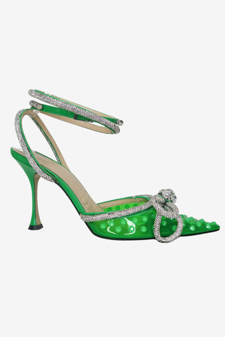 Mach & Mach PVC Bow Accents D'Orsay Pumps sz 38.5 - Designer pumps at The Find Luxury Resale - Vancouver, Canada