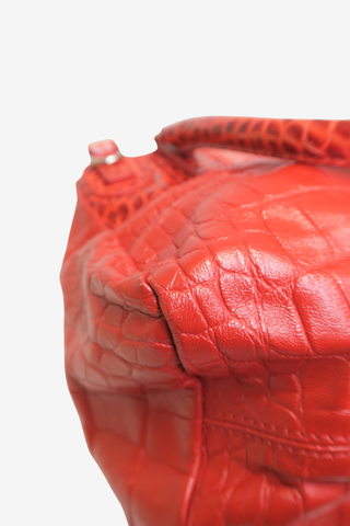 Givenchy Large Pandora Embossed Croc - Designer Handbags at The Find Luxury Resale - Vancouver, Canada