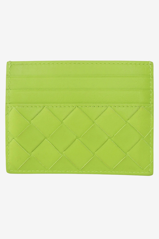 Bottega Veneta Intrecciato Weave Lambskin Card Holder - Designer Wallets at The Find Luxury Resale - Vancouver, Canada