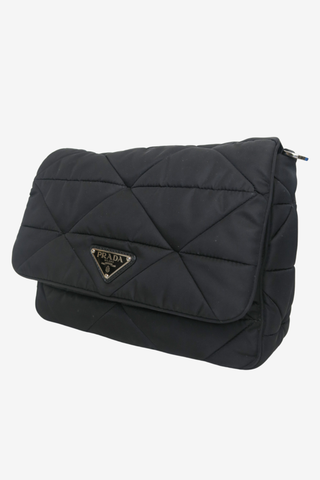 Prada Tessuto Nylon Messenger Bag - Designer Handbags at The Find Luxury Resale - Vancouver, Canada