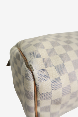 Louis Vuitton Speedy 35 Damier Azur - Designer Handbags at The Find Luxury Resale - Vancouver, Canada