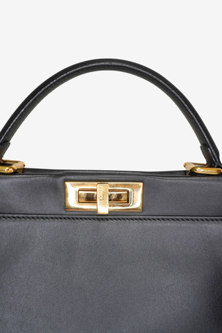 Fendi Black Leather Peekaboo