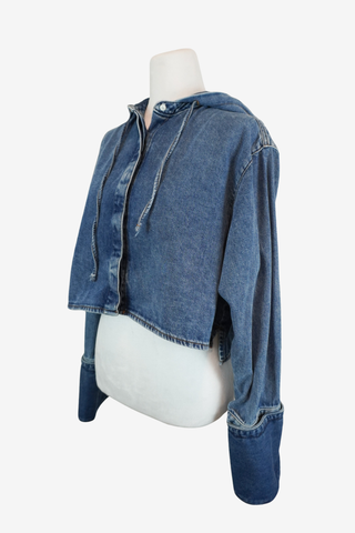 Loewe Denim Hooded Shirt sz 34