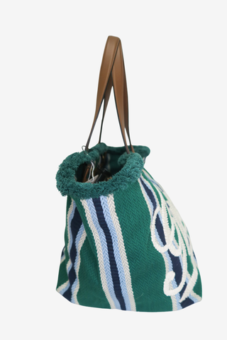 Gucci Logo Embroidered Tote - Designer handbag at The Find Luxury Resale - Vancouver, Canada
