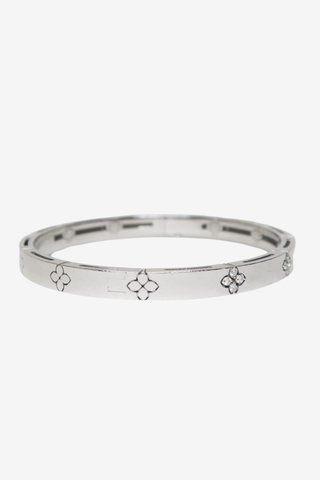 Roberto Coin 18K Diamond Love in Verona Narrow Hinged Bangle