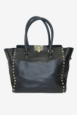Valentino Rockstud Leather Tote - Designer handbag at The Find Luxury Resale - Vancouver, Canada