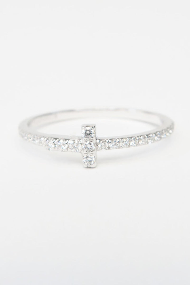 Tiffany & Co. 18K Diamond Wire Band Ring