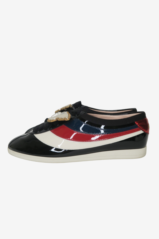 Gucci Logo Sneakers Sz 36.5 - Designer sneakers at The Find Luxury Resale - Vancouver, Canada
