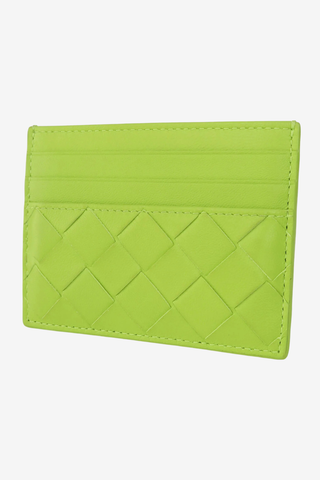 Bottega Veneta Intrecciato Weave Lambskin Card Holder - Designer Wallets at The Find Luxury Resale - Vancouver, Canada