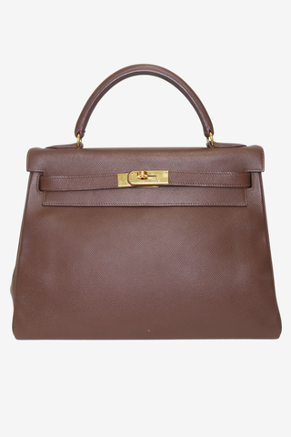 Hermès Courchevel Kelly Sellier 32 - Designer handbag at The Find Luxury Resale - Vancouver, Canada