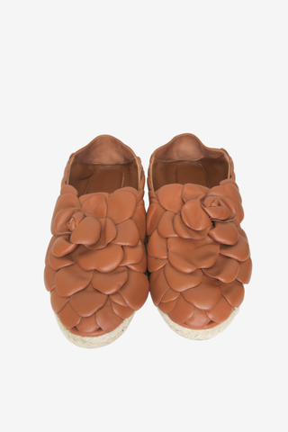 Valentino Leather Floral Print Espadrilles sz 41 - Designer shoes at The Find Luxury Resale - Vancouver, Canada