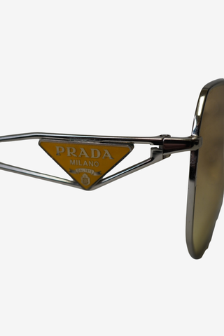 Prada Metal Frame Sunglasses - Designer sunglasses at The Find Luxury Resale - Vancouver, Canada