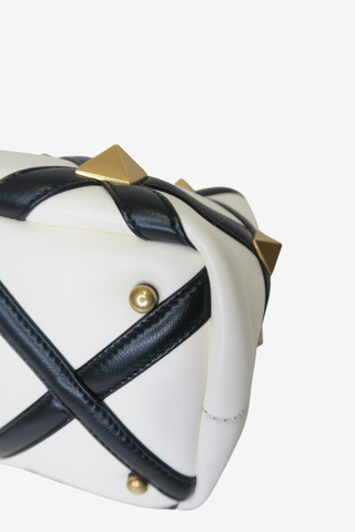 Valentino Small Roman Stud Top Handle Bag - Designer Handbags at The Find Luxury Resale - Vancouver, Canada