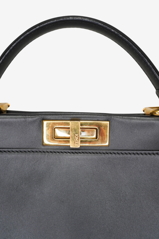 Fendi Black Leather Peekaboo