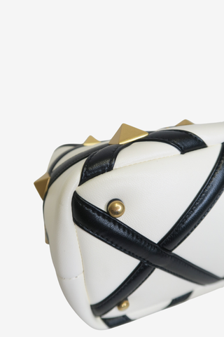 Valentino Small Roman Stud Top Handle Bag - Designer Handbags at The Find Luxury Resale - Vancouver, Canada