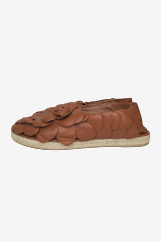 Valentino Leather Floral Print Espadrilles sz 41 - Designer shoes at The Find Luxury Resale - Vancouver, Canada