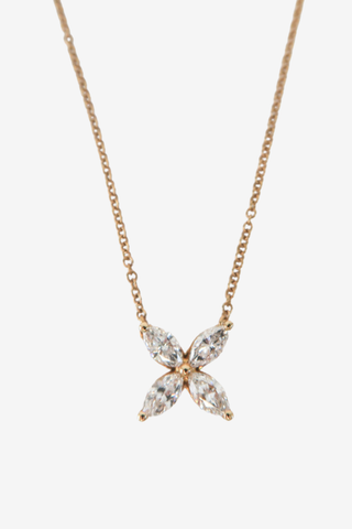 Tiffany & Co 18k Rose Gold Medium Victoria Pendant Necklace - Designer Necklace at The Find Luxury Resale - Vancouver, Canada