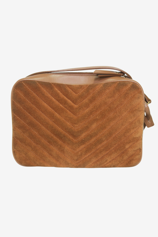Saint Laurent Suede Lou Lou Camera Bag - Designer handbag at The Find Luxury Resale - Vancouver, Canada