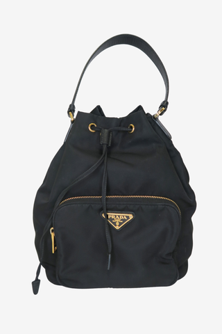 Prada Tessuto Nylon Bucket Bag - Designer Handbags at The Find Luxury Resale - Vancouver, Canada