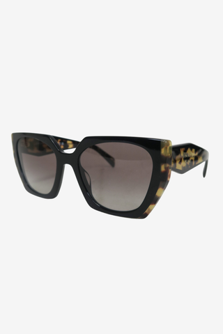 Prada Oversize Black/Tortoise Sunglasses - Designer sunglasses at The Find Luxury Resale - Vancouver, Canada