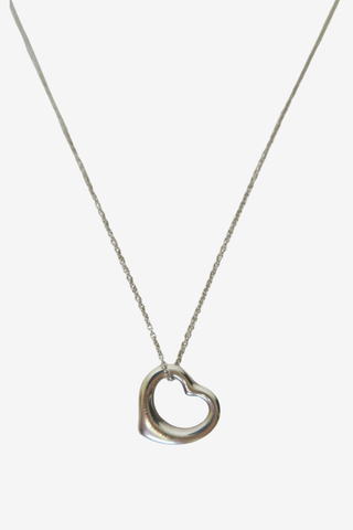 Tiffany & Co. Open Heart Pendant Necklace