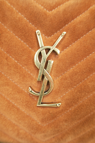 Saint Laurent Suede Lou Lou Camera Bag - Designer handbag at The Find Luxury Resale - Vancouver, Canada