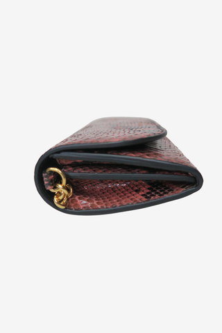 Burberry Python Wallet On Chain - Designer Handbags at The Find Luxury Resale - Vancouver, Canada