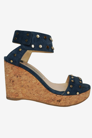 Jimmy Choo Wedge Sandals sz 37 - Designer shoes at The Find Luxury Resale - Vancouver, Canada