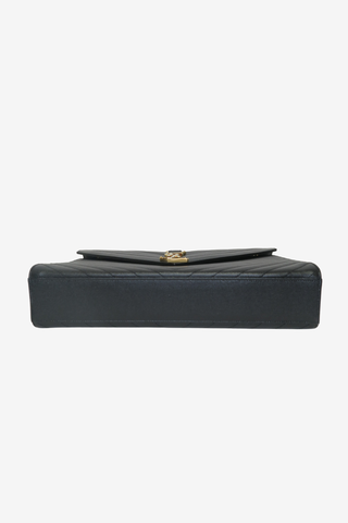 Saint Laurent Chevron Envelope Bag - Designer Handbag at The Find Luxury Resale - Vancouver, Canada