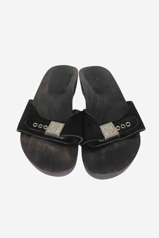 Chanel Wooden Sandals sz 37 - Designer pumps at The Find Luxury Resale - Vancouver, Canada