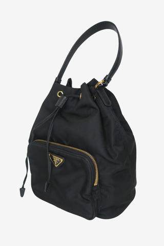 Prada Tessuto Nylon Bucket Bag - Designer Handbags at The Find Luxury Resale - Vancouver, Canada