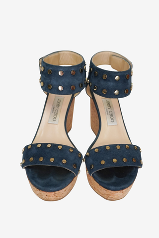 Jimmy Choo Wedge Sandals sz 37 - Designer shoes at The Find Luxury Resale - Vancouver, Canada