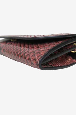 Burberry Python Wallet On Chain - Designer Handbags at The Find Luxury Resale - Vancouver, Canada
