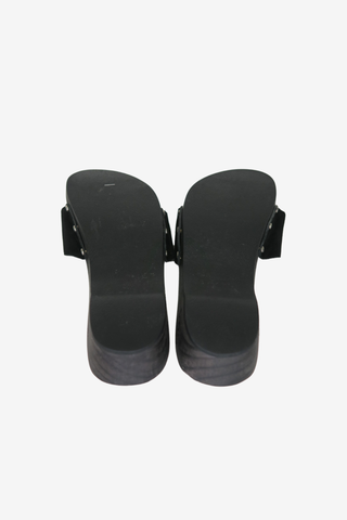 Chanel Wooden Sandals sz 37 - Designer pumps at The Find Luxury Resale - Vancouver, Canada