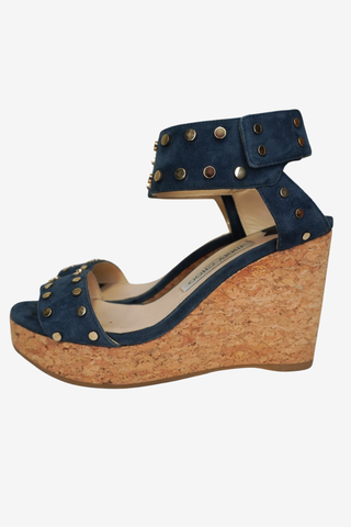 Jimmy Choo Wedge Sandals sz 37 - Designer shoes at The Find Luxury Resale - Vancouver, Canada