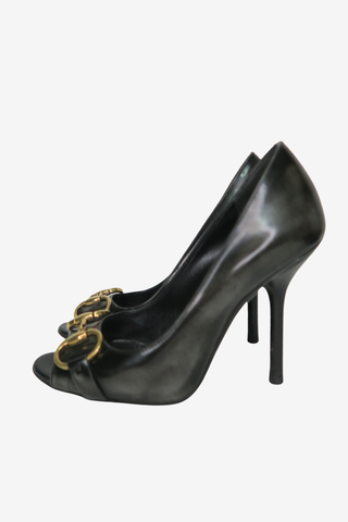 Gucci Patent Horsebit Pumps sz 5.5 - Designer pumps at The Find Luxury Resale - Vancouver, Canada