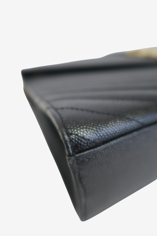 Saint Laurent Chevron Envelope Bag - Designer Handbag at The Find Luxury Resale - Vancouver, Canada